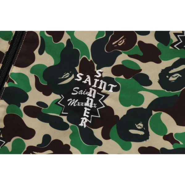 BAPE X SAINT MXXXXXX ABC CAMO TRACK JACKET