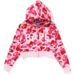 Pink Bape Hoodie women