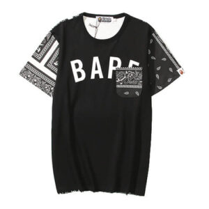 BAPE BANDANA PRINT TEE Black