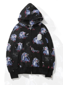 BAPE Black Tiger Hoodie