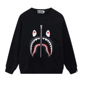 Bape Black Zipper Sweater Men Women