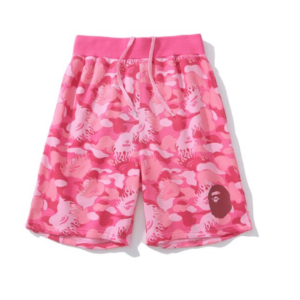 Pink Bape Shorts Men Women