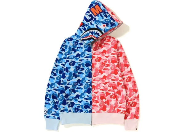 Blue and Pink Bape Hoodie