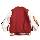 BAPE SHARK SWEAT VARSITY JACKET Red